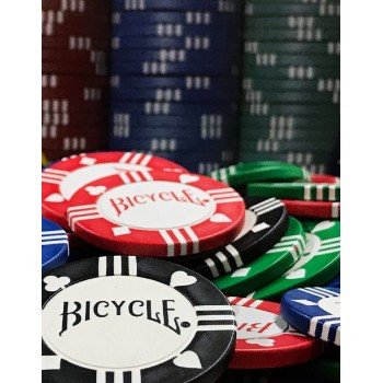 100 Pokerio žetonų rinkinys su dėklu Bicycle